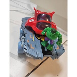 Playskool Marvel Super Hero Adventures Shield Helicarrier w/ Quinjet, Hulk